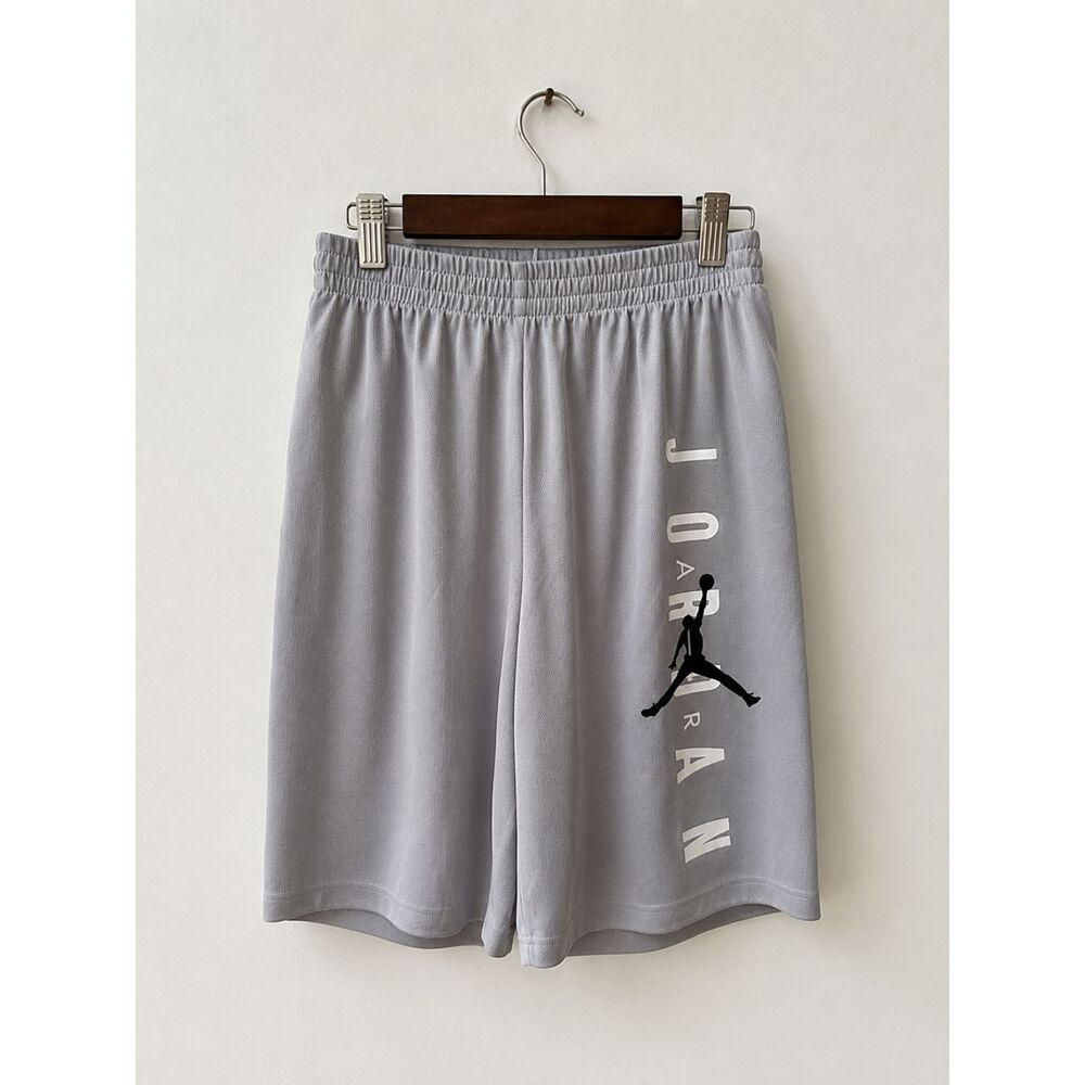 Jordan Air Mesh Athletic Shorts Boys XL Gray Basketball Gym